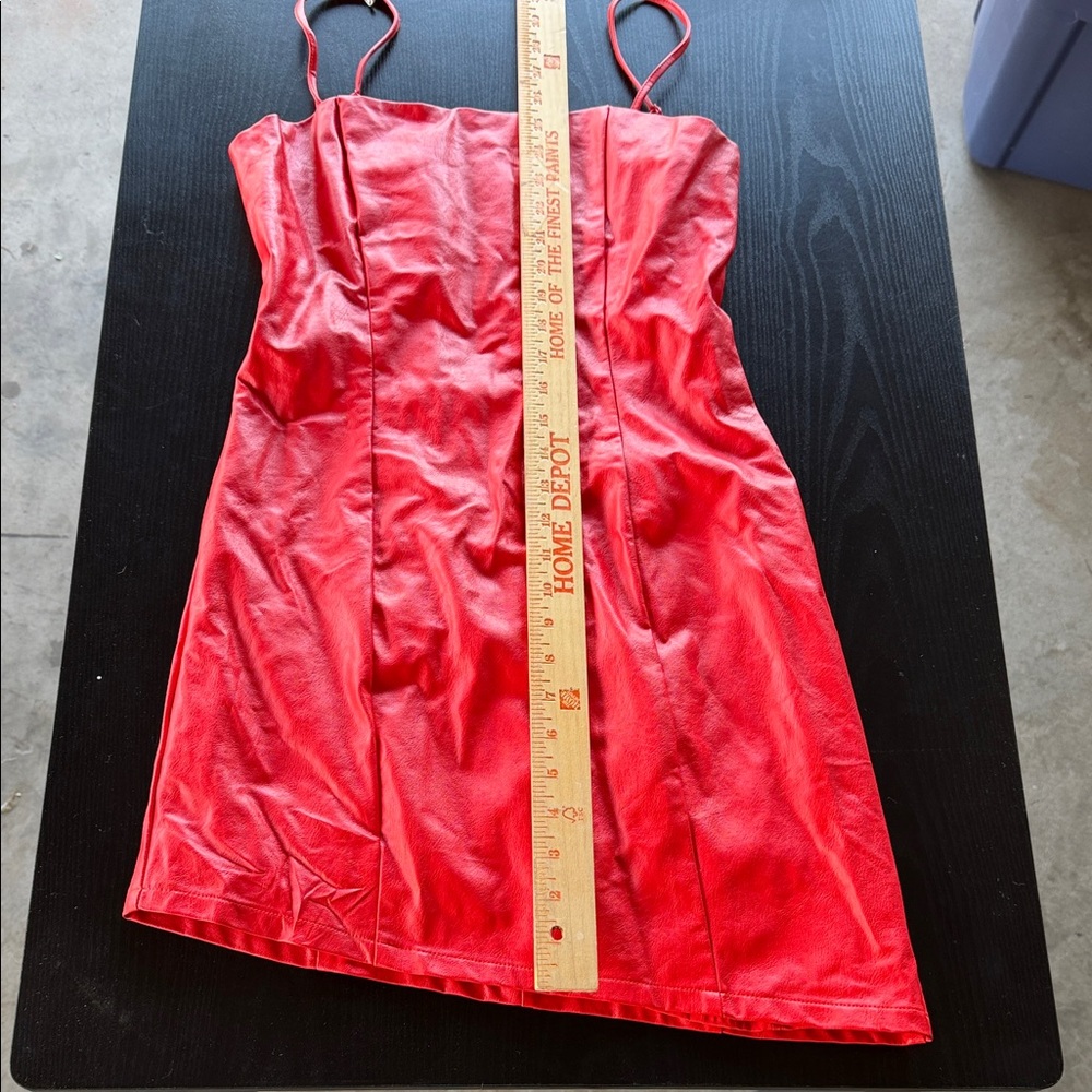 Superdown size small Red leather Dress